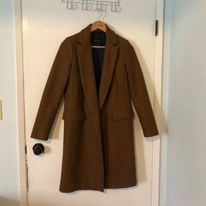 Brown Zara knee-length coat XS (Stedman dupe)